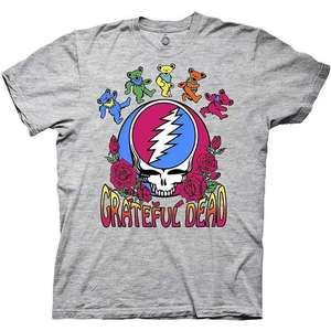 Grateful Dead Steal Your Face Skull Dancing Bear T Shirt